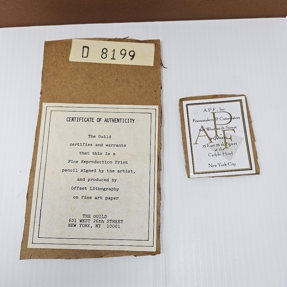 Vintage Beach Seashells Art Print Artist Signed Frank Massa 1978 The Guild NY - Picture 6 of 13